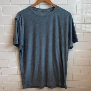 Vuori Heathered Blue Short Sleeve Tee